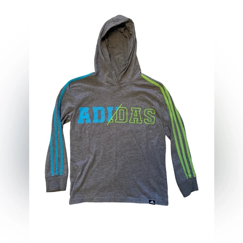 Adidas - boys size small (8) tee weight hoodie - Picture 1 of 3